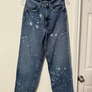 BDG Women’s Splatter Blue Jeans